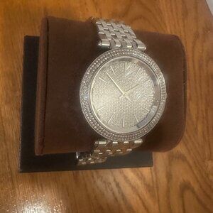 Michael Kors Silver Sparkle Watch